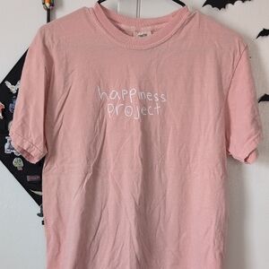 Happiness Project Comfort Colors Peach Crewneck T